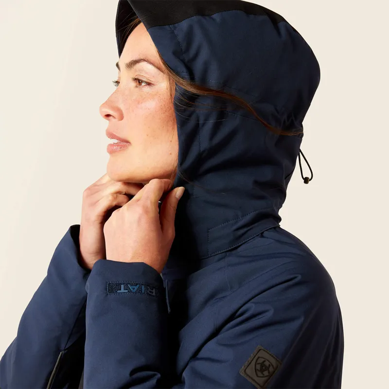 Ariat Women's Valor Waterproof Jacket - Navy Colorblock-3